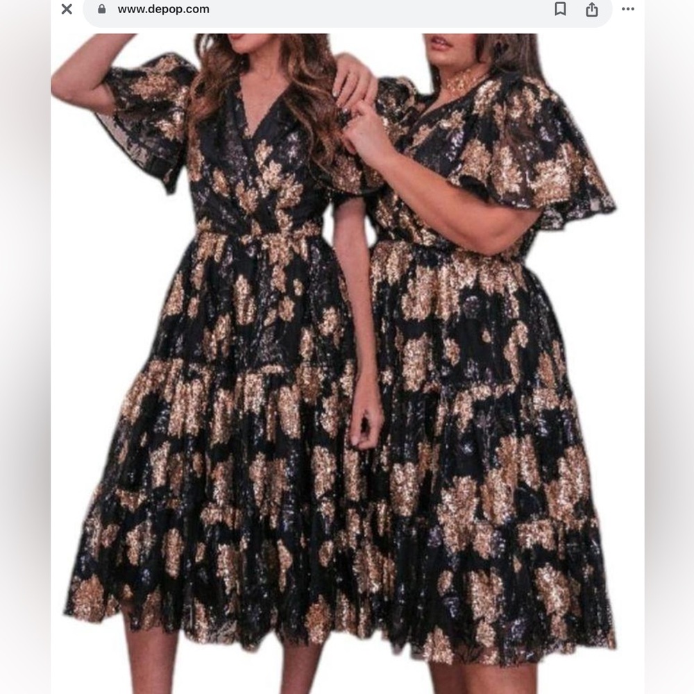 Jessakae Black & Gold Dress